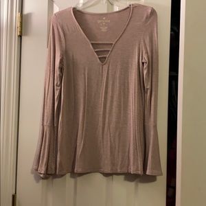 American Eagle Soft & Sexy bell sleeve top